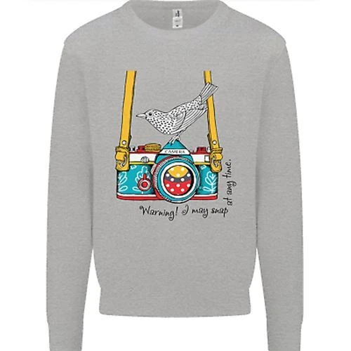 Camera With a Bird Photographer Photography Mens Sweatshirt Jumper