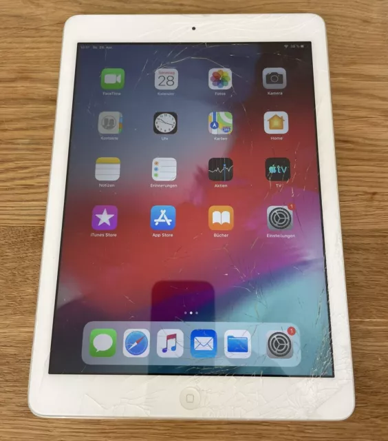 Apple iPad Air 1. Gen. 16GB, WLAN, 24,64 cm, (9,7 Zoll) - Silber