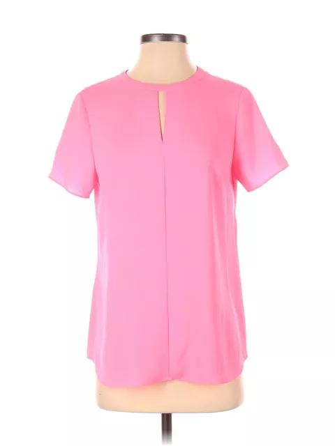 Shoshanna Women Pink Short Sleeve Blouse 4