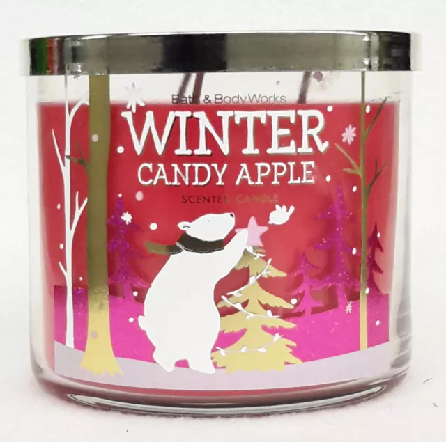 Bath & Body Works WINTER CANDY APPLE 3-Wick 14.5 oz Scented Candle