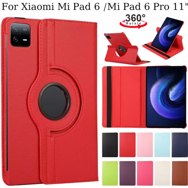 For Xiaomi Mi Pad 6 /Mi Pad 6 Pro 11" 360 Rotating Flip Leather Stand Case Cover
