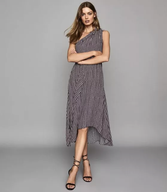 REISS BERRY NIA Asymmetric Midi Dress UK 6 BNWT 195 85.00 PicClick UK