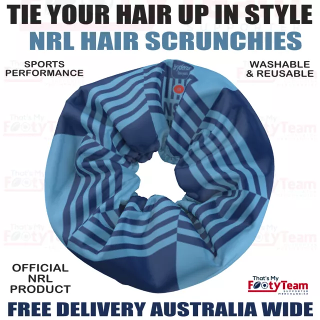 NRL NSW Origin Blues Hair Scrunchie - Official NRL Product - Hair Tie Band