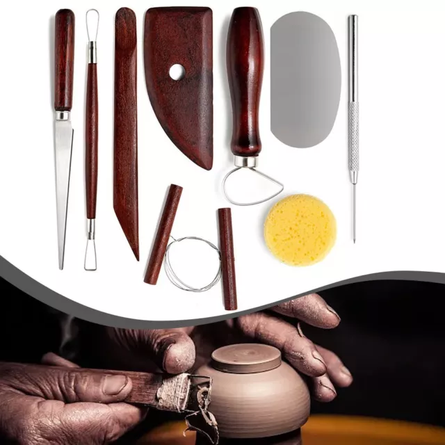 Kit de herramientas de cerámica profesional para escultura y recorte de arcilla artística