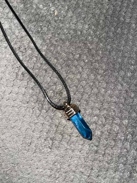 Natural Quartz Chakra Crystal Healing Point Cut Gemstone Necklace Reiki Pendant