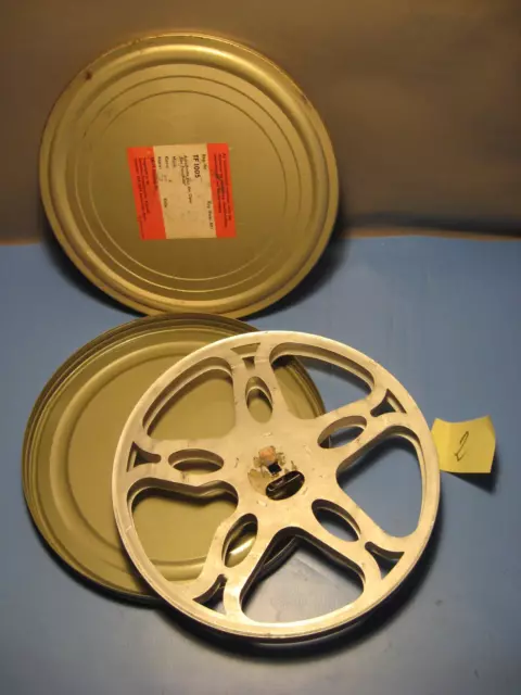 Große 16 mm Film Filmspule-Alte Filmspule aus Metall mit Dose für 300 Meter-Nr.2