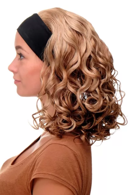 Damenperücke Perücke Stirnband voluminös Locken Blond Blond-Mix BRO-704-G15