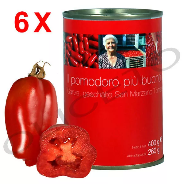 San Marzano Tomaten 400g, ATG 260 g ganz und geschält - il pomodoro più buono