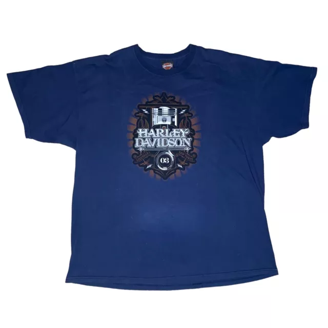 Harley Davidson European Bike Week Shirt 2012 Größe 2XL marineblau vorne hinten Logo