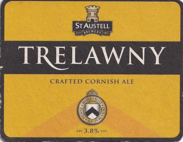 Bierdeckel England: TREWLAWNY, St Austell Brewery, Cornwall