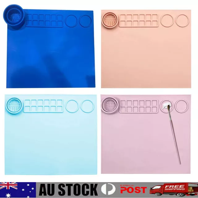 17"x15" Large Silicone Craft Mat Nonstick Sheet for Painting Art Clay DIY Home