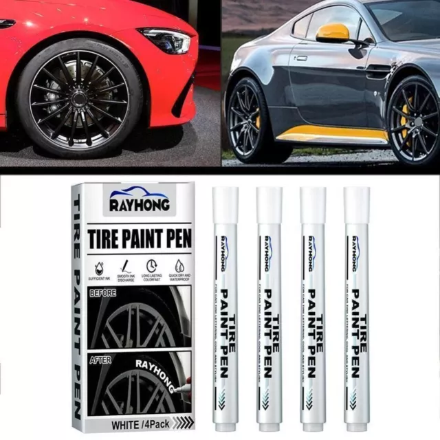 Fade Resistant Tyre Paint Pen 6ML Paint Pen Marker Car Letter Pen Decoration