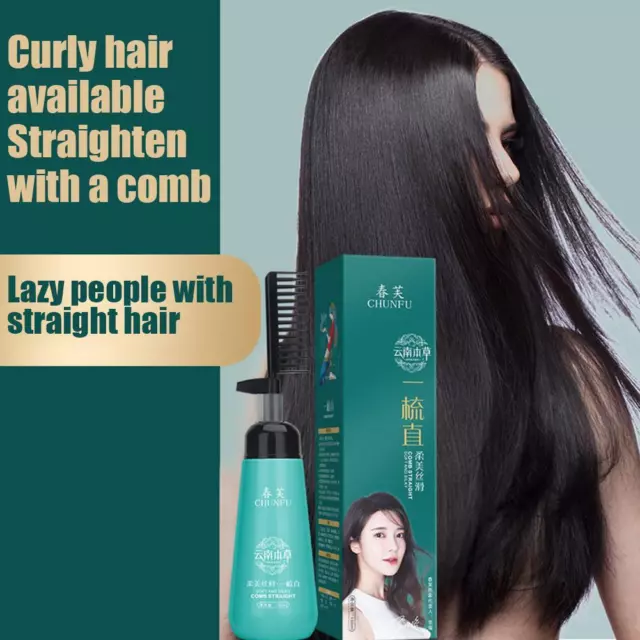 Natural herbal hair relaxer Hair Softening Agent for Straight Silky Hair New