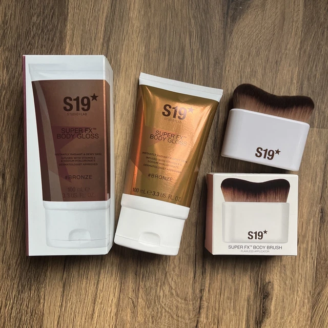 S19 DUO ~ SUPER FX Body Gloss #BRONZE + SUPER FX Body Pinsel Applikator