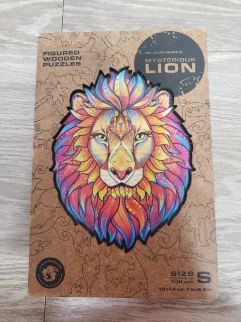 Unidragon Mysterios Lion Wooden Puzzel Small