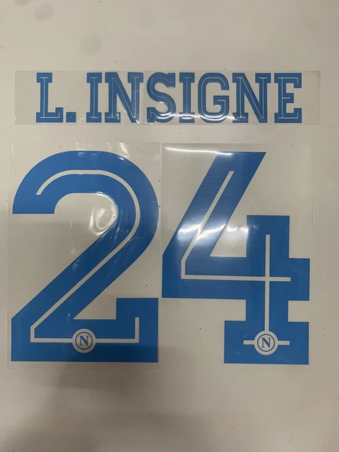 Kit Nome E Numero SSC Napoli 17-18 - Rog 30 - Ufficiale Decografic - Made In Italy