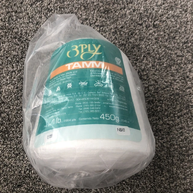 Hilo acrílico Tamm 3 capas blanco C1201 P4804101 1 lb