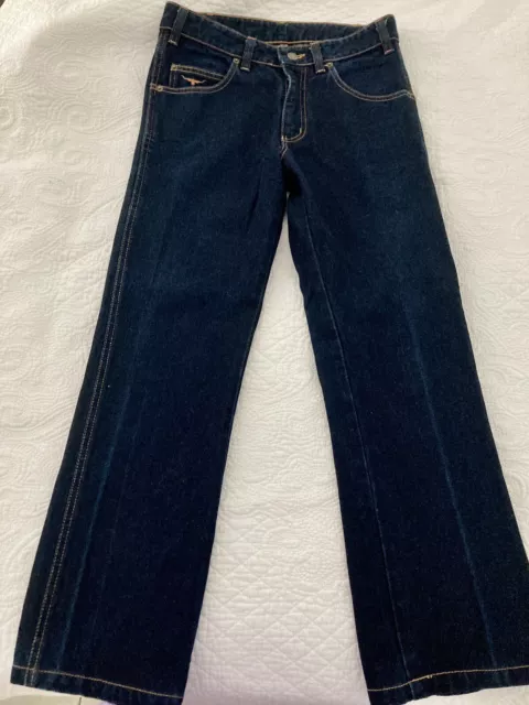 RM Williams womens blue jeans straight leg size 10 Navy