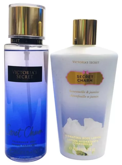 Victorias Secret SECRET CHARM Gift Set FANTASIES Body Mist & Body CREAM 2pc