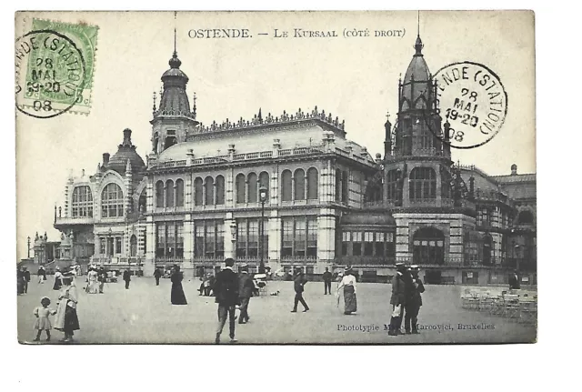 Belgique  Ostende  Le Kursaal Cote Droit