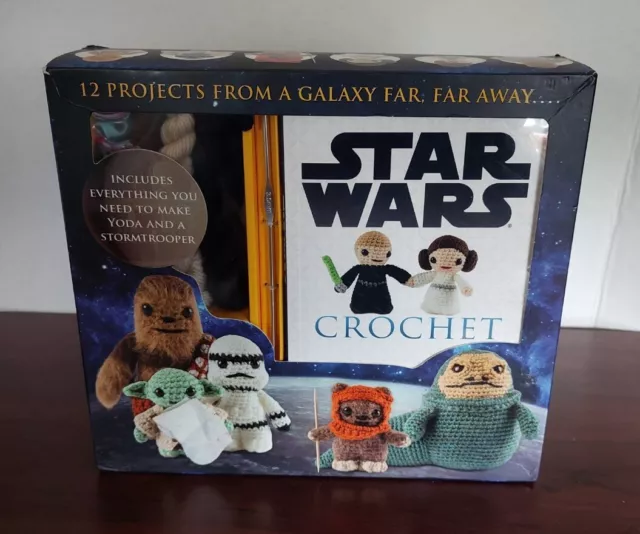 Crochet Craft Kit: Disney Star Wars Crochet Yoda & Stormtrooper With 12 Patterns