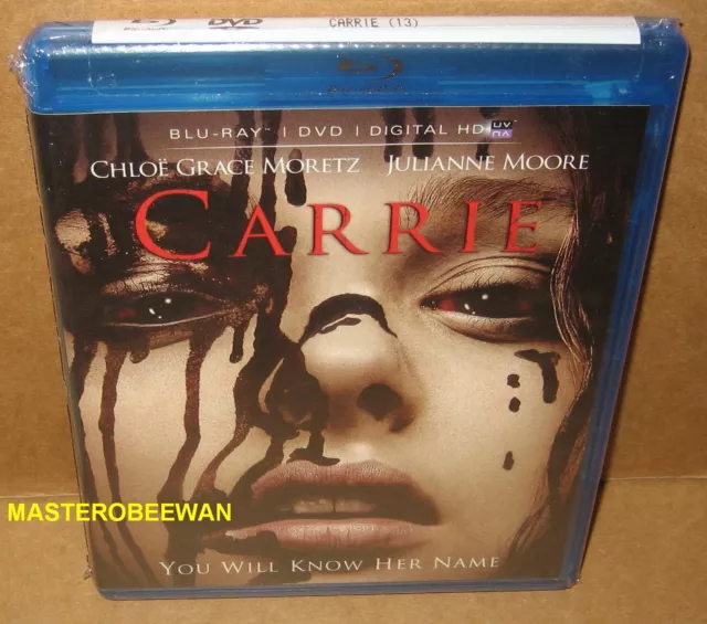 Carrie - Chloë Grace Moretz (Blu-Ray + DVD, 2013) New Sealed