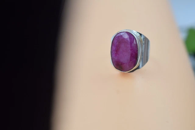 Anello In Argento Sterling Con Pietra A Cuore - Gioiello Regolabile Con Cristalli, Placcato Oro 14K - Foto 4