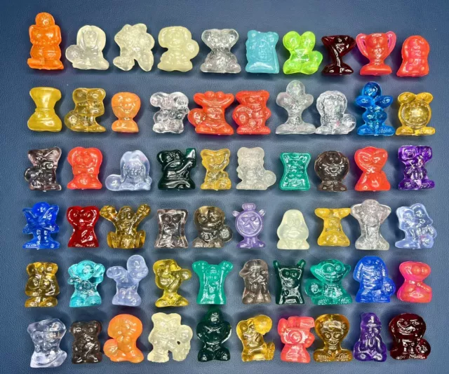 Crazy Bones Coca Cola Geloucos Rockeiros GLITTER TEAL LIPS *Extremely  Rare*