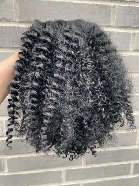 Afro Hochwertige Perücke Kunsthaar Cosplay Wig Schwarz Gelockt bob Alltag Party