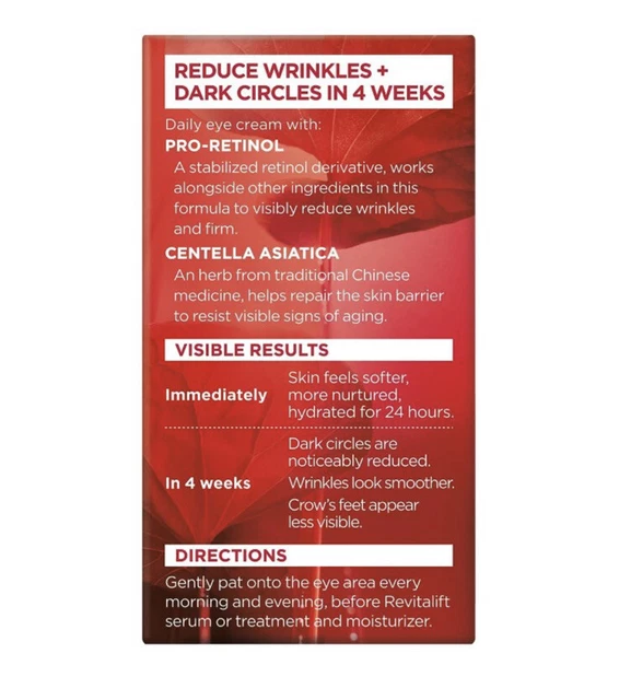 L'Oreal Revitalift Anti-Wrinkle + Firming Eye Cream 0.5fl.oz./14g New In Box NIB 2