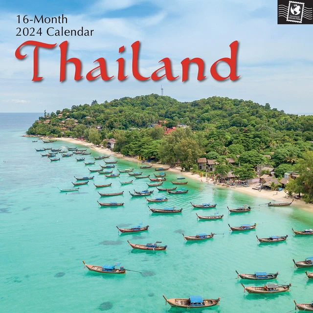 THAILAND - 2024 Square Wall Calendar 16 Month Premium Planner Xmas New ...