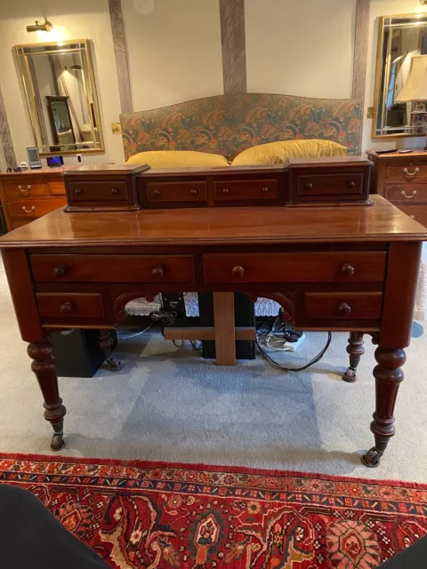 Stunning Antique Late Victorian Mahogany Writing Desk