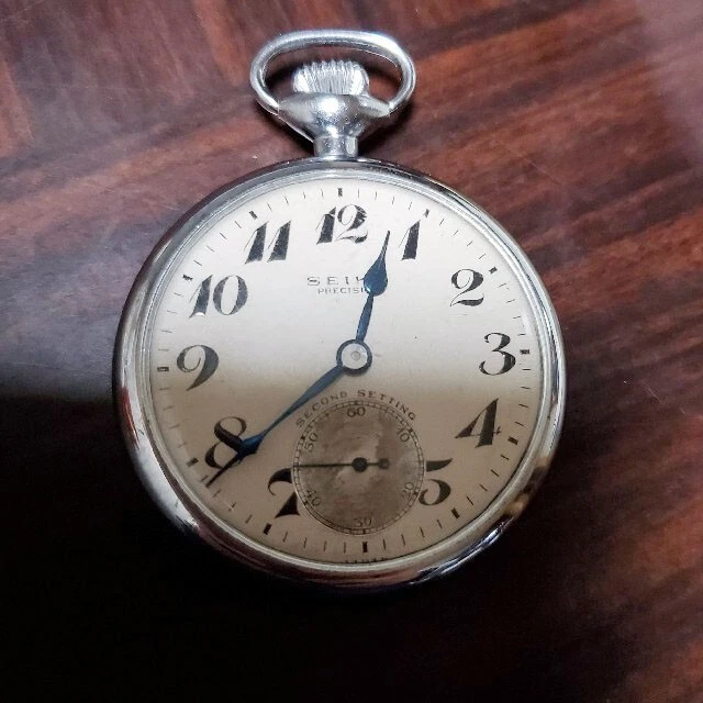SEIKO VINTAGE POCKET Watch Mechanical Precision 1958 Retro Antique