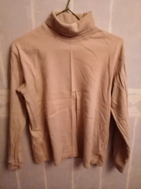 Sous pull beige mixte, taille 14 ans