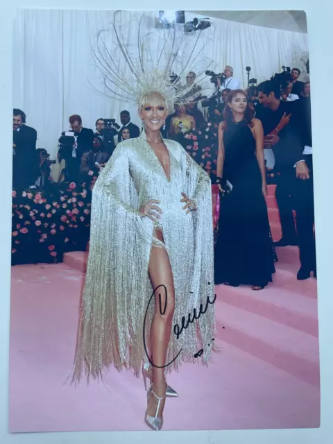 Celine Dion Autograph Photo Hand Signed Autograph - 8 x 12 Photo W/COA