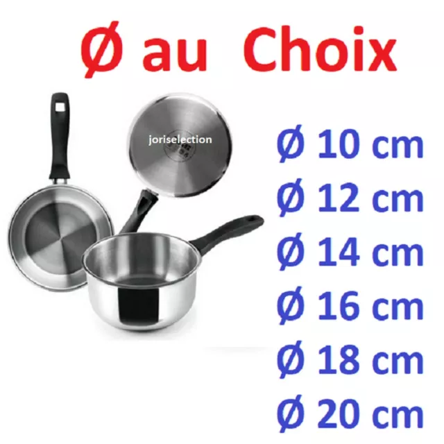 Casserole  Inox avec Bec Verseur  LUXE  tous feux dont induction