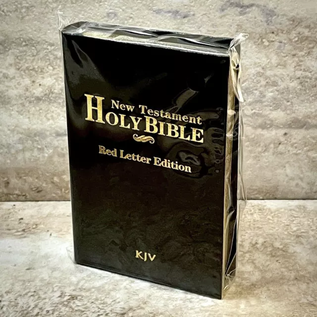 Mini Pocket HOLY BIBLE New Testament King James Version KJV Black RED LETTER EDI