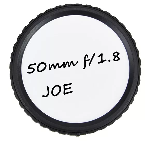 JJC 4 x beschreibbare Objektivrückdeckel / Deckel für Nikon mit F-Bajonett