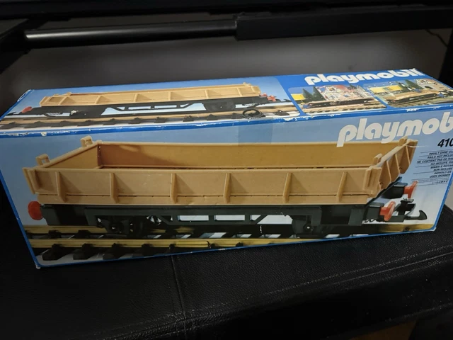 Playmobil Train – Wagon Marchandises Réf 4111 – Boîte D'origine – Occasion