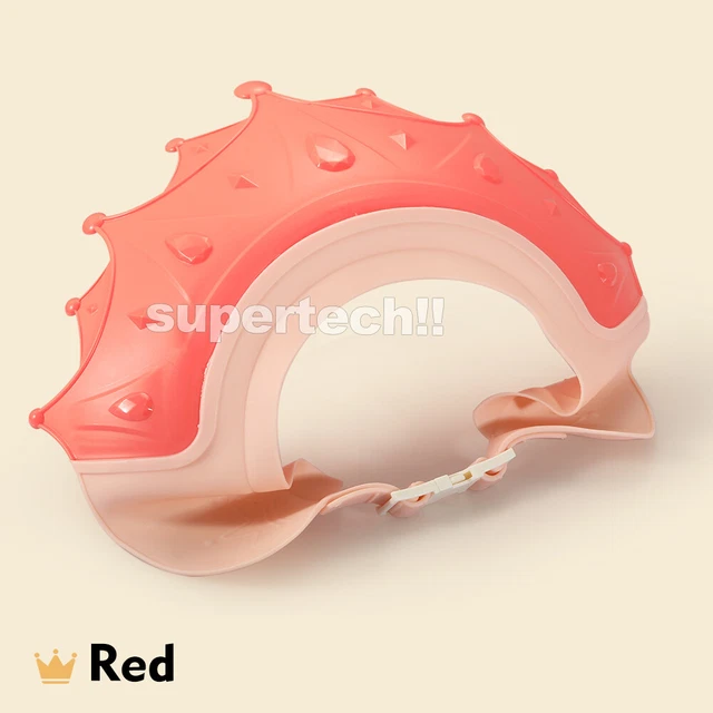 Adjustable Kids Baby Shower Cap Children Bath Wash Hair Eye Care Crown Shape Hat
