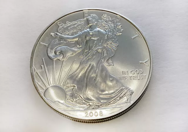 2008 American Eagle 1 Troy Oz 999 Fine Silver Bullion Coin