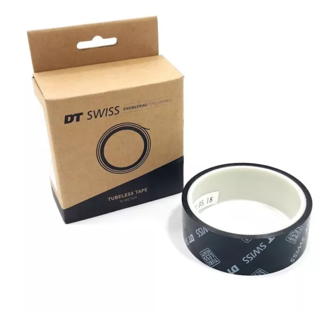 DT Swiss Tubeless Tape 32mm x 10m Black Highly Resistant Adhesive Tape