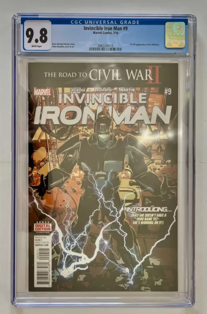 Invincible Iron Man #9 CGC 9.8 1. Vollauftritt von Riri Williams