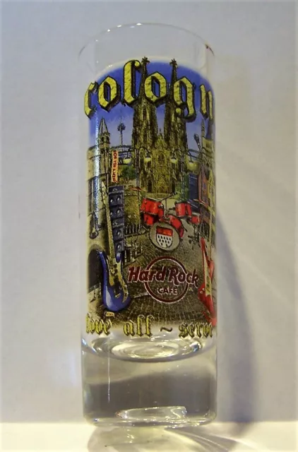 Hard Rock Cafe Cologne V11 4 Inch Tall City Shot Glass