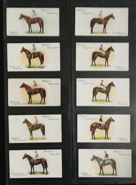 CIGARETTE CARDS Players 1933 Derby & Grand National Winners - complete set 50