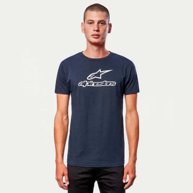 Alpinestars Men's Wordmark Combo Tee T-Shirt (Navy/White)