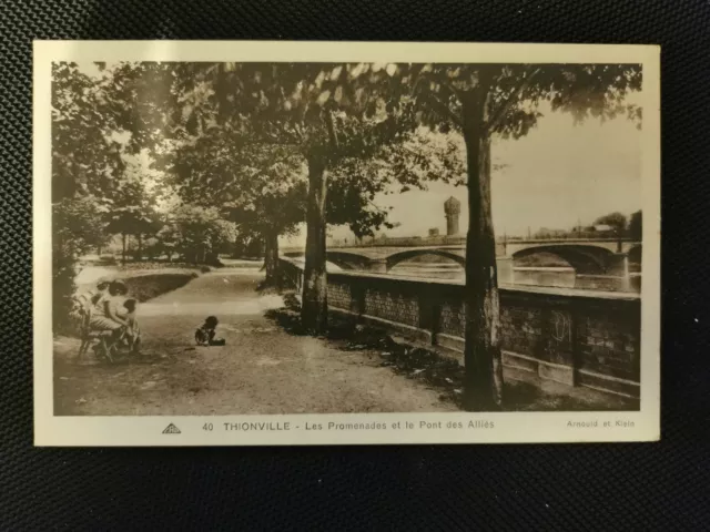 CPA 57 THIONVILLE - Les Promenades et le Pont des Alliés