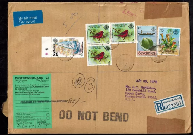 Seychelles 1980 Postal Agency Cover to Collector