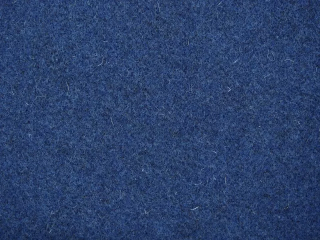 Wollfilz Meterware blau meliert ca 3 mm stark Filz 3mm blau Schurwollfilz 3mm