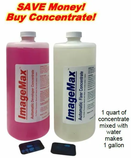 ImageMax Developer & Fixer Gallon Concentrate Chemistry (Makes 8 gallons!)